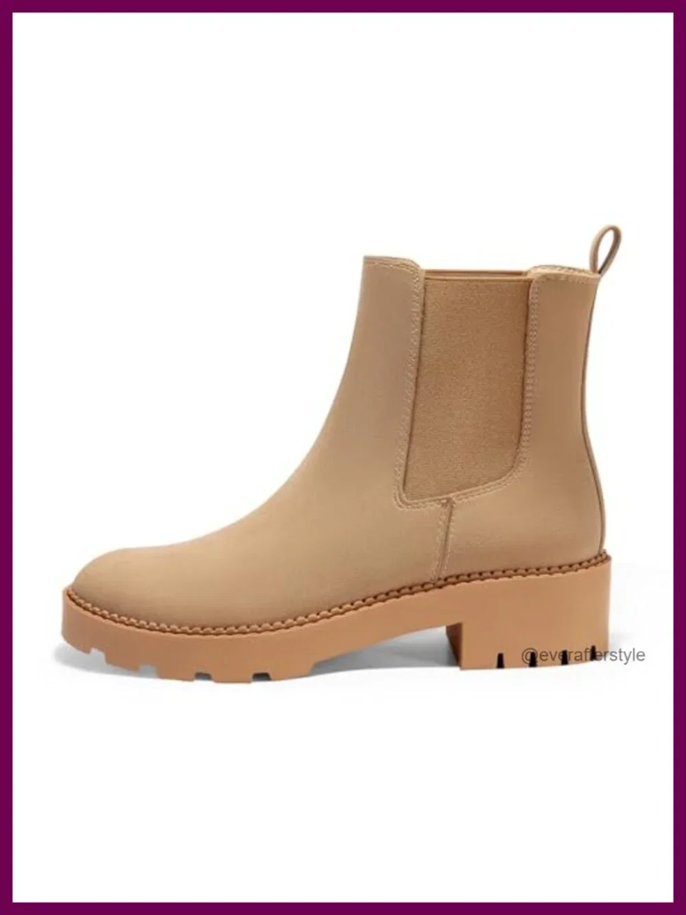 Womens Platform Chunky Low Heel Slip on Chelsea Boots Suede Elastic Ankle Boots